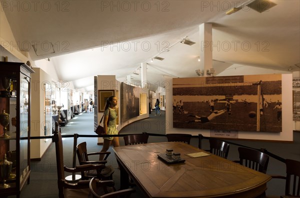Montevideo, Uruguay, enero 02, 2024: Soccer museum, located inside the Centenario Stadium, South