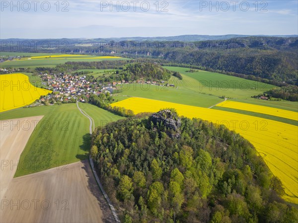 The Zirkelstein near Schoena in the Saxon district of Saechsische Schweiz-Osterzgebirge is a 384.5