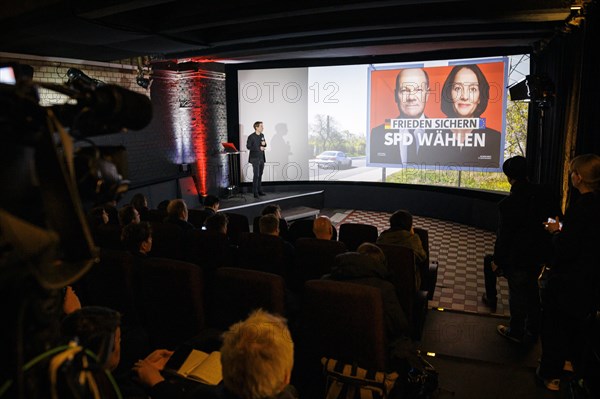 SPD Secretary General Kevin Kuehnert at the presentation of the European election campaign. Berlin,