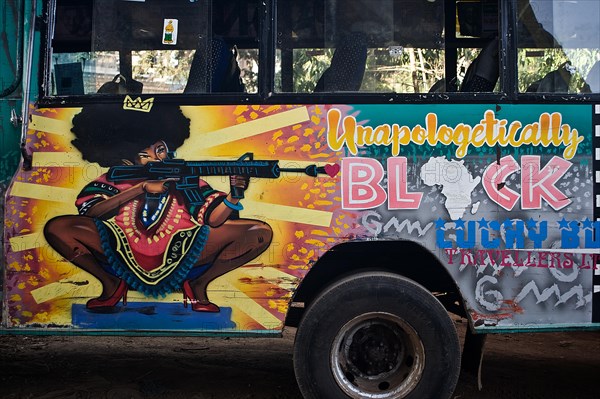 Matatu, public transport, deco, black, black woman, black power, nairobi, kenya