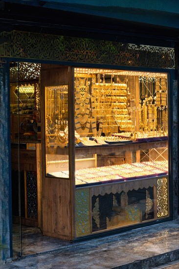 Jewelry shop, Sanliurfa bazaar, Turkey, Asia