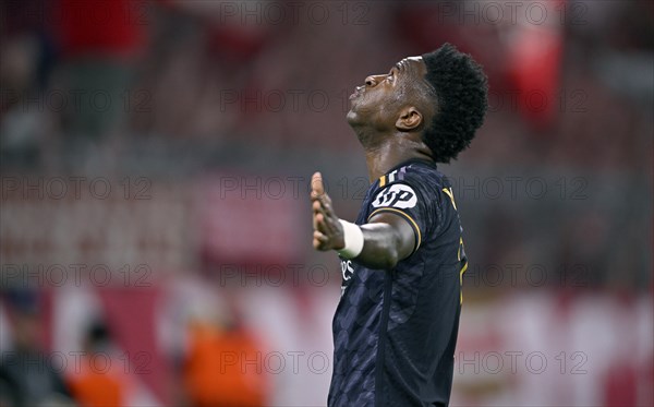 Goal celebration, cheering, Vinicius Junior Real Madrid (07) gesture, gesture, Champions League,