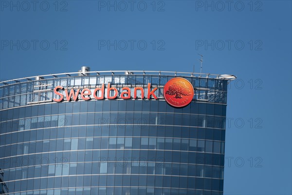 Swedbank headquarters on the banks of the Daugava, Riga, Latvia, Europe
