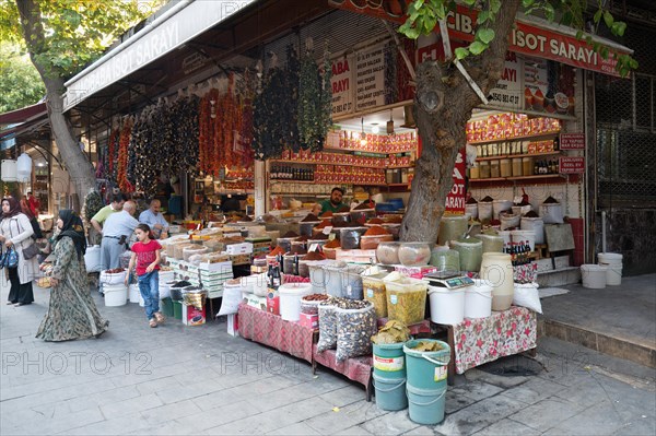 Spice market, Sanliurfa bazaar, Turkey, Asia