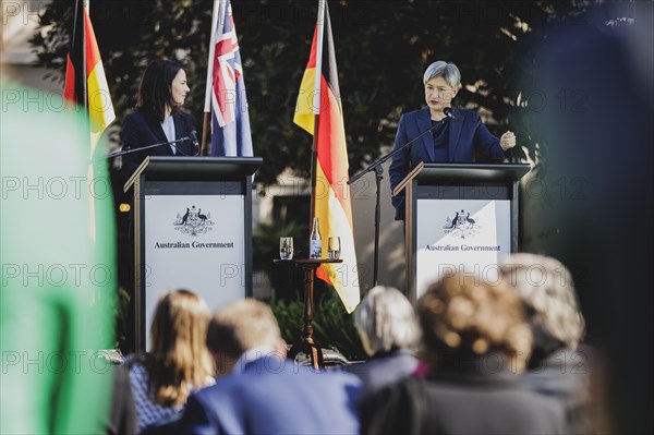 (L-R) Annalena Baerbock (Alliance 90/The Greens), Federal Foreign Minister, and Penny Wong, Foreign
