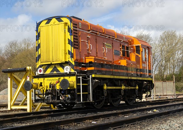 Freightliner Powerhaul Shunter diesel locomotive 08624 'Rambo', Port of Felixstowe, Suffolk,