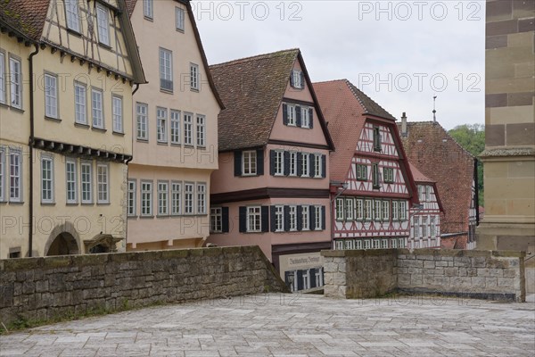 Half-timbered houses on the Klosterbuckel, St Michael's Church, St Michael, church, old town,