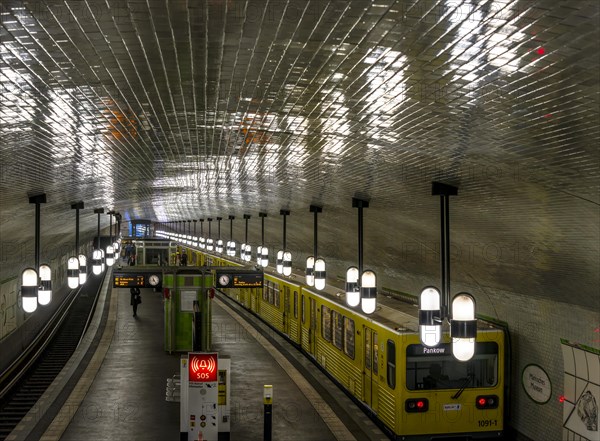Interior photograph, Maerkisches Museum underground station, Berlin, Germany, Europe