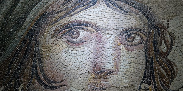 Gypsy girl mosaic, Zeugma mosaic Museum, Gaziantep, Turkey, Asia