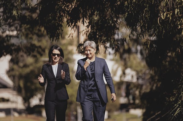 (L-R) Annalena Baerbock (Buendnis 90/Die Gruenen), Federal Foreign Minister, and Penny Wong,