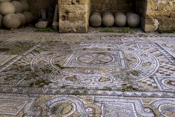 Floor mosaic, Archaeological Museum, former hospital of the Order of St John, 15th century, Old