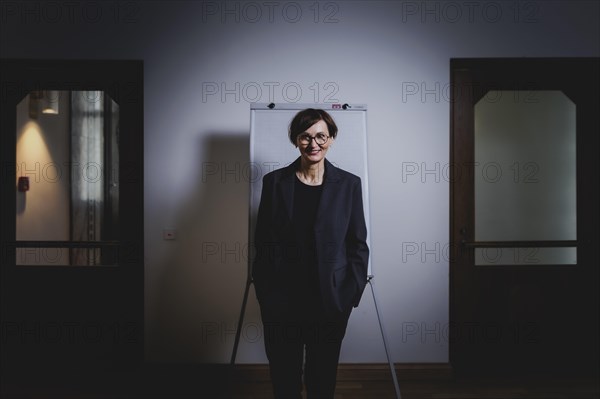 Bettina Stark-Watzinger (FDP), Federal Minister of Education and Research, poses for a photo in
