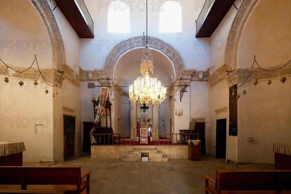 Monastery of Saint Ananias known as Deyrulzafaran or Saffron Monastery, Church altar, Mardin,