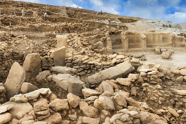 Neolithic archaeological site of Karahan Tepe, Circular stone structure with T Shape pillars,