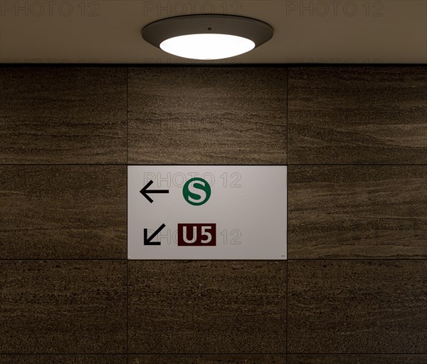 Interior photo, Bundestag underground station, Berlin, Germany, Europe