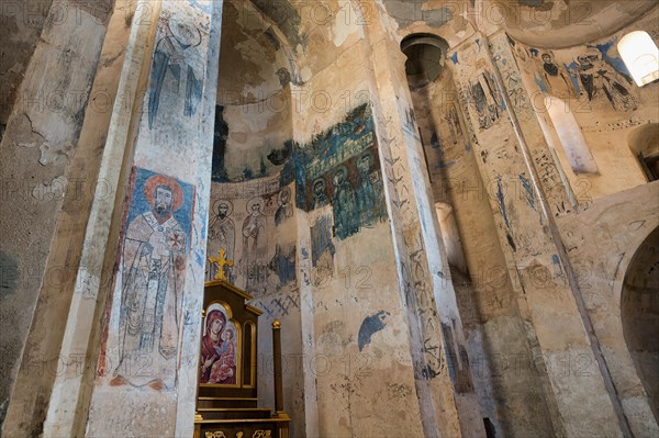 10th century Akdamar Armenian Church of the Holy Cross, Interior, Akdamar Island, Turkey, Asia