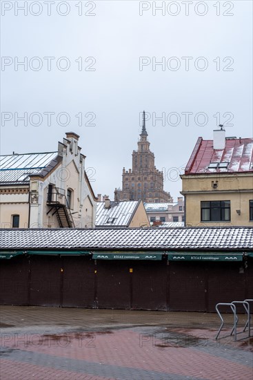 Academy of Sciences, also known as Stalin's Birthday Cake, built in the style of socialist
