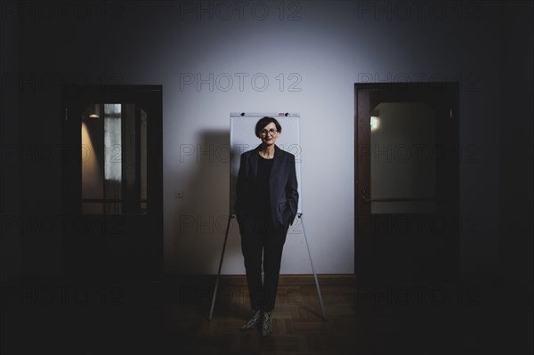 Bettina Stark-Watzinger (FDP), Federal Minister of Education and Research, poses for a photo in