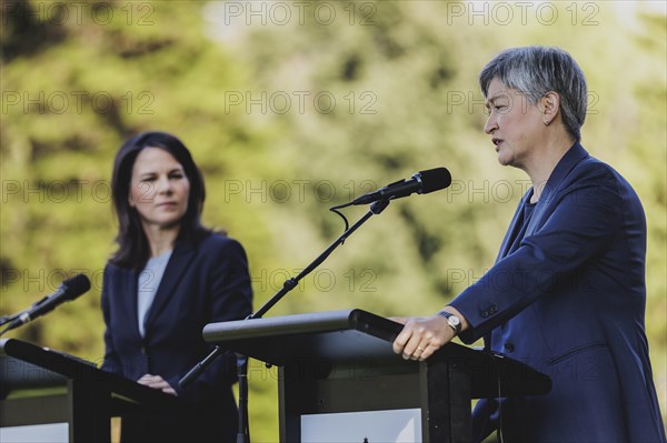 (L-R) Annalena Baerbock (Alliance 90/The Greens), Federal Foreign Minister, and Penny Wong, Foreign