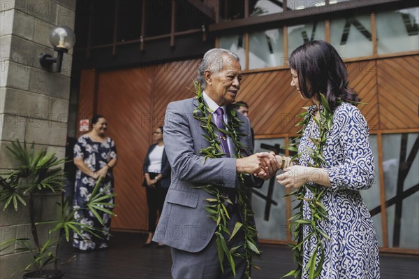 Annalena Baerbock (Alliance 90/The Greens), Federal Foreign Minister, and Henry Puna, Secretary