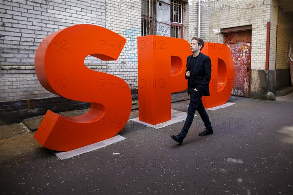 SPD Secretary General Kevin Kuehnert at the presentation of the European election campaign. Berlin,