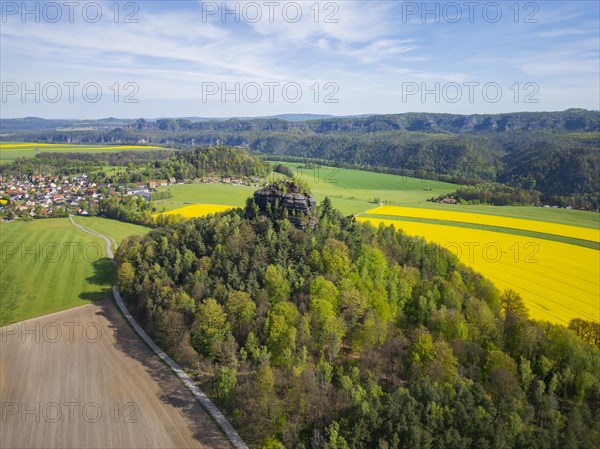 The Zirkelstein near Schoena in the Saxon district of Saechsische Schweiz-Osterzgebirge is a 384.5