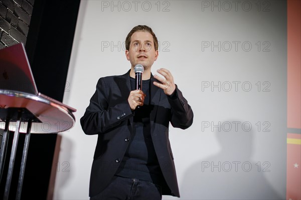 SPD Secretary General Kevin Kuehnert at the presentation of the European election campaign. Berlin,