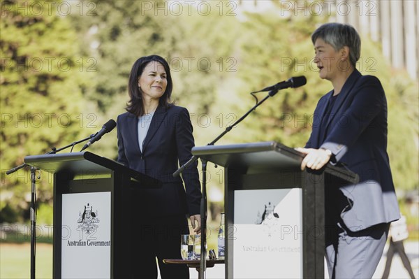 (L-R) Annalena Baerbock (Alliance 90/The Greens), Federal Foreign Minister, and Penny Wong, Foreign
