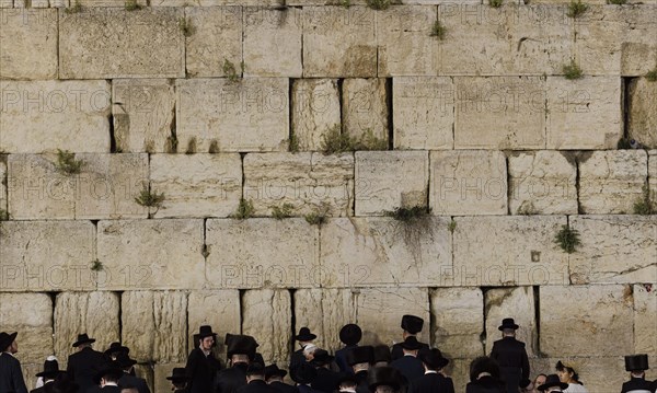 Wailing Wall, Western Wall, Jewish Quarter, Kotel, in the Old City of Jerusalem, Jerusalem, 23.04