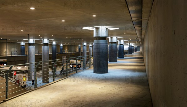 Interior photo, Bundestag underground station, Berlin, Germany, Europe