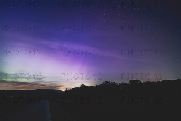 Aurora Borealis, Gruiten, Haan, North Rhine-Westphalia, Germany, Europe