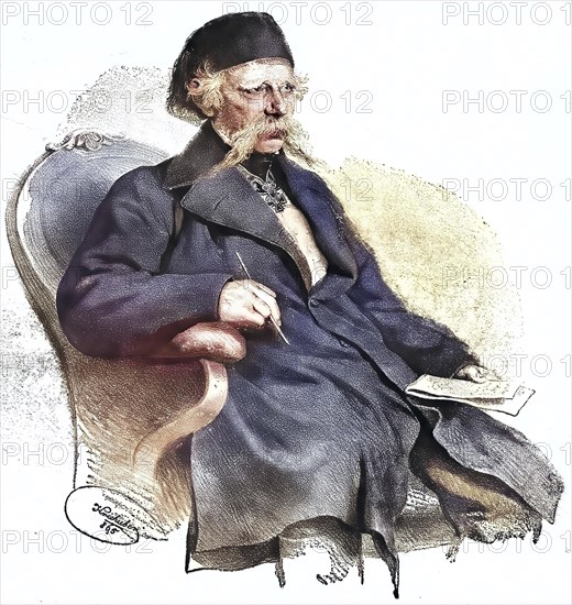Vuk Stefanovic Karadzic (born 6 November 1787 in Trsic near the Drina, Ottoman Empire, died 7