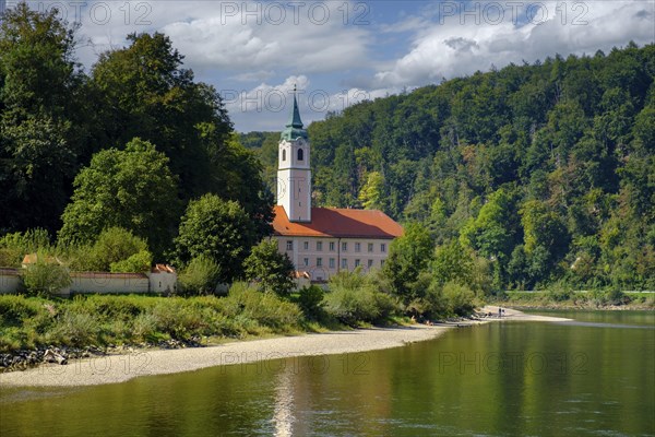 Weltenburg Monastery on the Danube, Danube Gorge, Weltenburger Enge, Gorge, Upper Jura, Weltenburg,