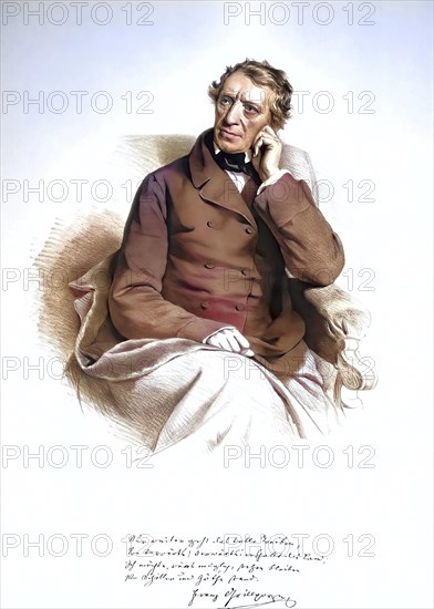 Franz Seraphicus Grillparzer (b. 15 January 1791 in Vienna, d. 21 January 1872 in Vienna) was an