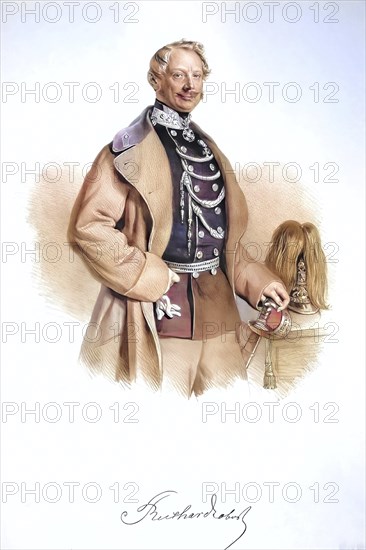Franz Reichardt (1801-1890), Colonel, Commander of the 3rd Gendarmerie Regiment, Historical,