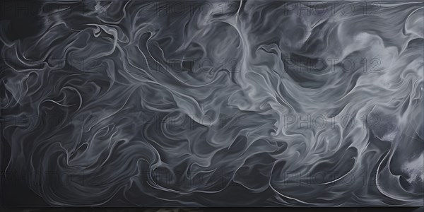 Marble textured grey chalkboard as illustration background, AI generated