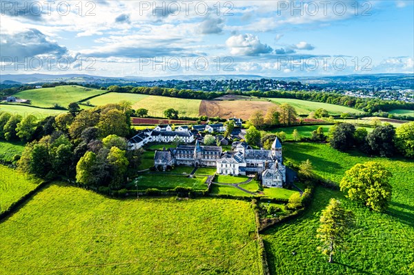 The Priory from a drone, Abbotskerswell Priory, Retirement Village, Abbotskerswell, Newton AbbotThe