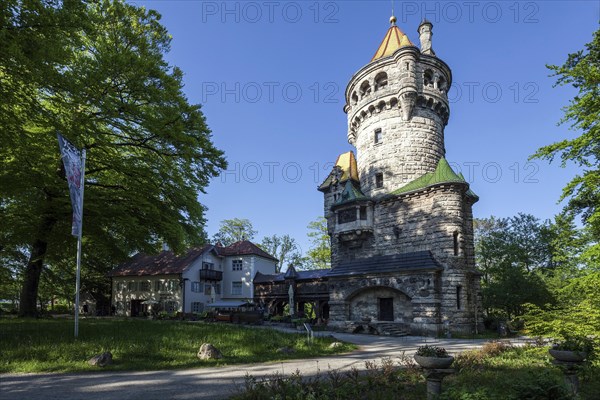 Mother Tower, studio of Hubert von Herkomer, built in 1844, Herkomer Museum, Landsberg am Lech,