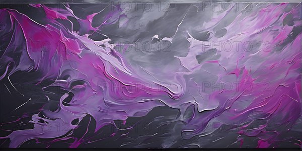 Marble textured magenta and dark grey chalkboard as illustration background, AI generated