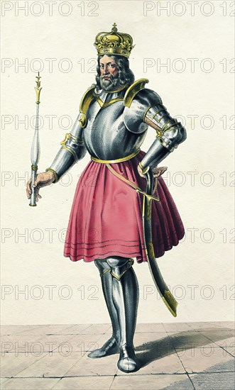 Andrew I (1013-1060), King of Hungary (1046-1060, Historical, digitally restored reproduction from