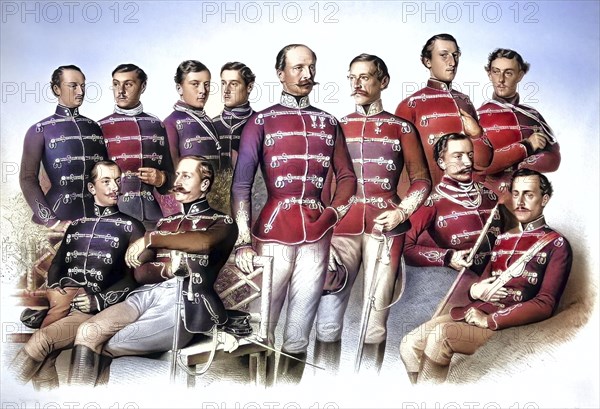 Officers of the Austro-Hungarian Monarchy, k. u. k.-Monarchie Hussar Regiment Count Nadasdy No. 9