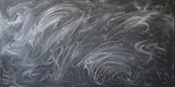 Marble textured grey chalkboard as illustration background, AI generated