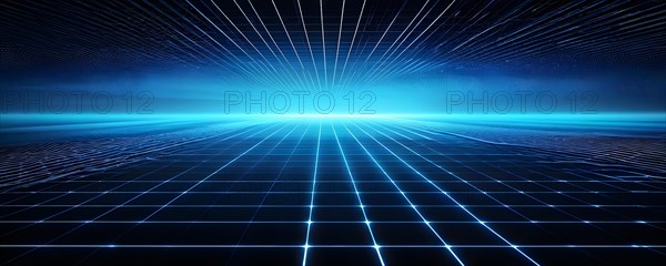 AI generated laser lines intertwining intersecting overlapping each other
