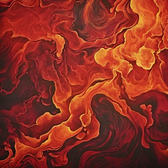 Marble textured orange chalkboard as illustration background, AI generated