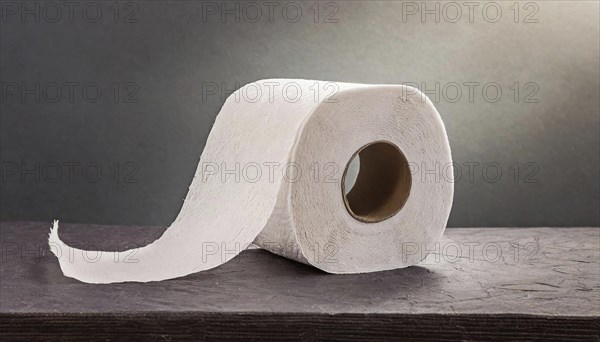 Symbol photo, a roll of toilet paper, AI generated, AI generated