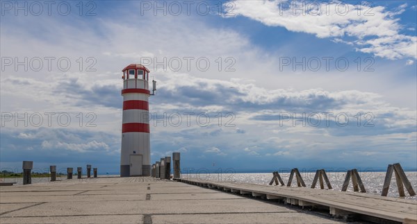 Lighthouse, Podersdorf, Lake Neusiedl, Lake, jetty, Austria, Europe