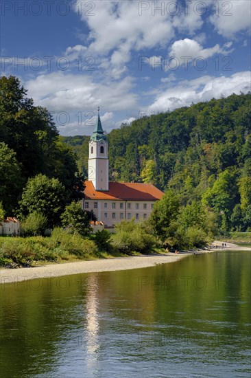 Weltenburg Monastery on the Danube, Danube Gorge, Weltenburger Enge, Gorge, Upper Jura, Weltenburg,