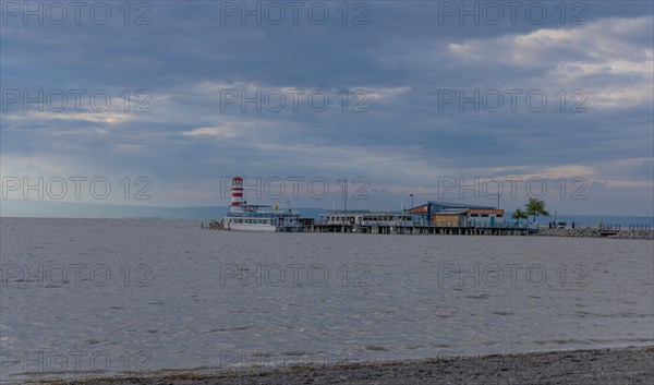 Lighthouse, Podersdorf, Lake Neusiedl, Lake, jetty, Austria, Europe