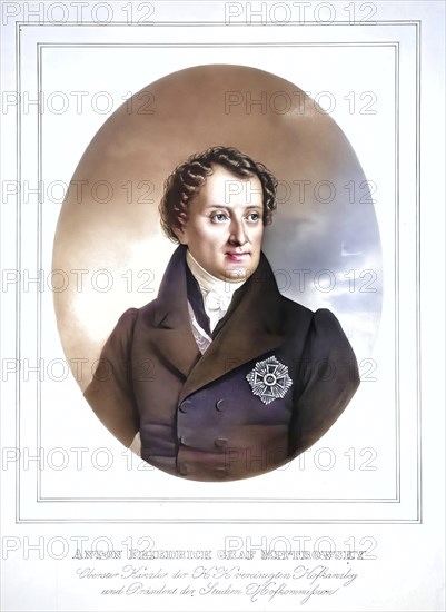 Anton Friedrich Graf Mittrowsky von Mittrowitz und Nemischl (born 20 May 1770 in Bruenn, died 1