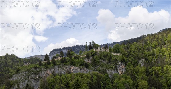 Wolkenstein castle ruins, near Woerschach, Ennstal, Styria, Austria, Europe